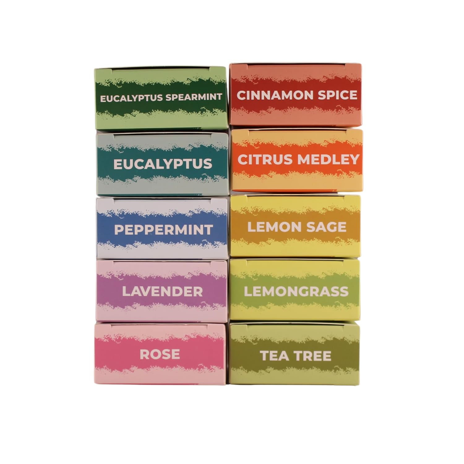 Adams Handmade Soap Variety Pack – 10 Bar Set: Tea Tree, Peppermint, Rose, Lavender, Citrus, Herbal & Floral Scents | Vegan, Cold Process, 84% Organic, Fair Trade, USA Made
