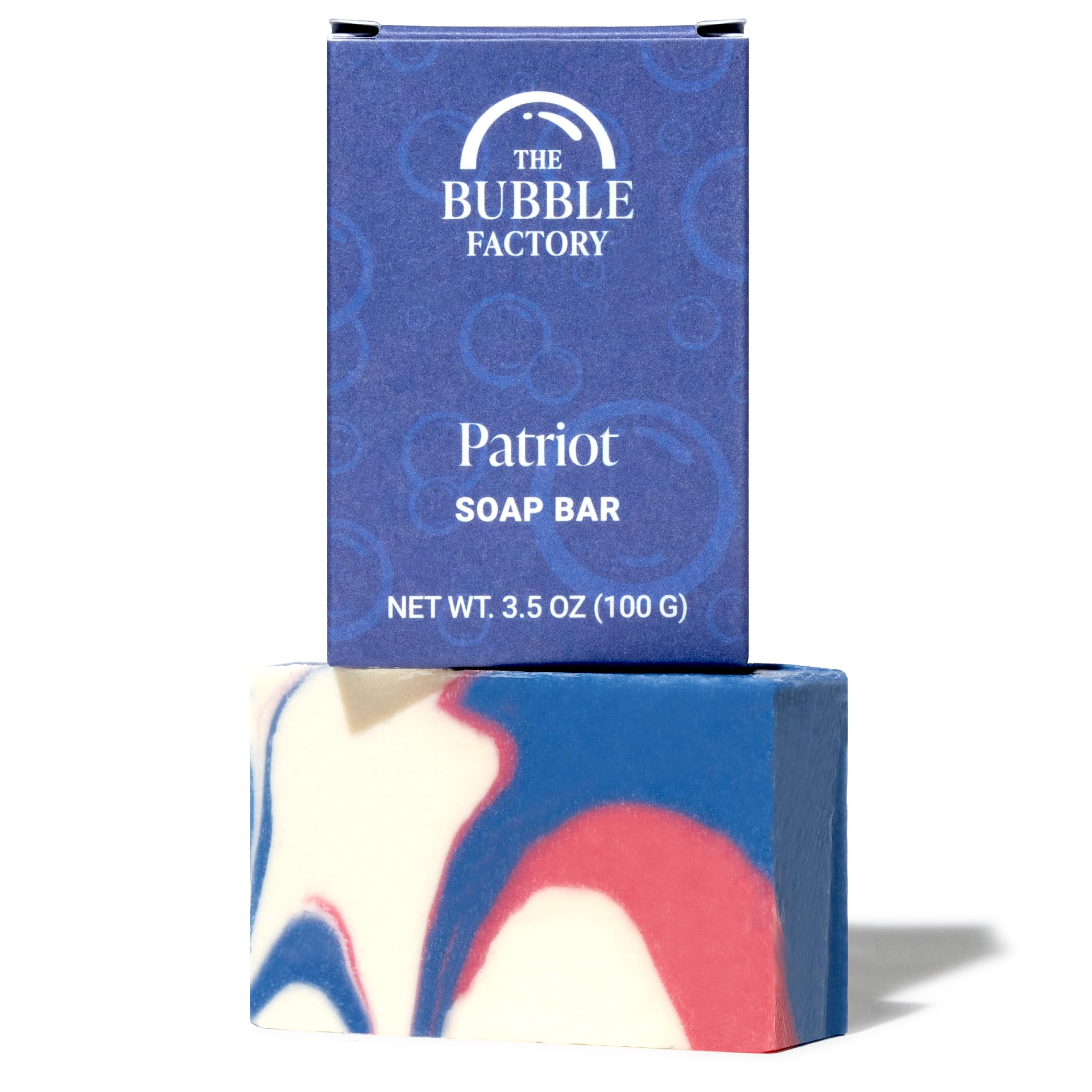 The Bubble Factory Handmade Natural Bath & Body Soap Bar, Vegan, All-Natural, Palm Oil Free, Made in USA with Shea Butter + Essential Oils, Lavender Collection, 3 Bars