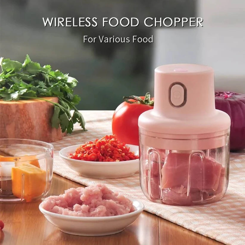 Last Day 60%OFF - 🎁 250ML Mini Electric Garlic Cutter Multifunctional Food Chopper USB Rechargeable🔥