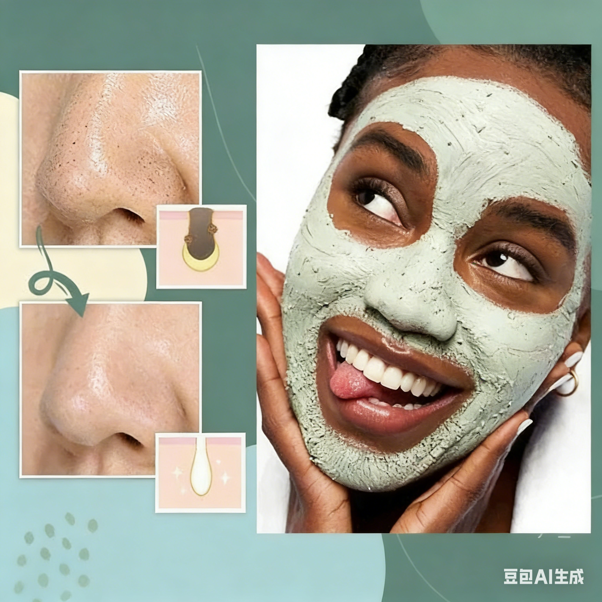 Natural Green Tea Clay Stick– Clears Acne & Refines Pores🌿