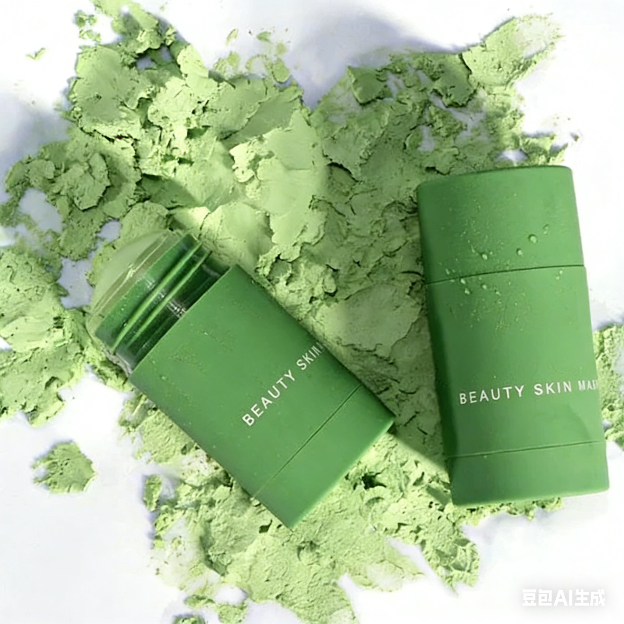 Natural Green Tea Clay Stick– Clears Acne & Refines Pores🌿