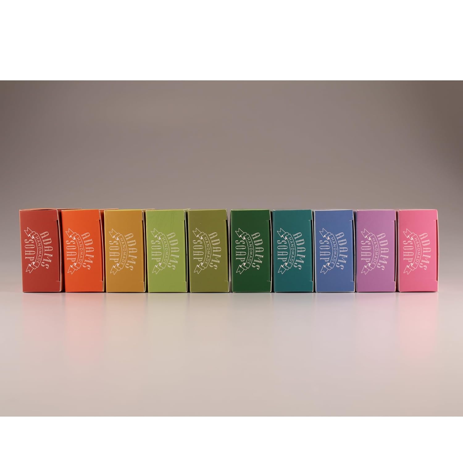 Adams Handmade Soap Variety Pack – 10 Bar Set: Tea Tree, Peppermint, Rose, Lavender, Citrus, Herbal & Floral Scents | Vegan, Cold Process, 84% Organic, Fair Trade, USA Made