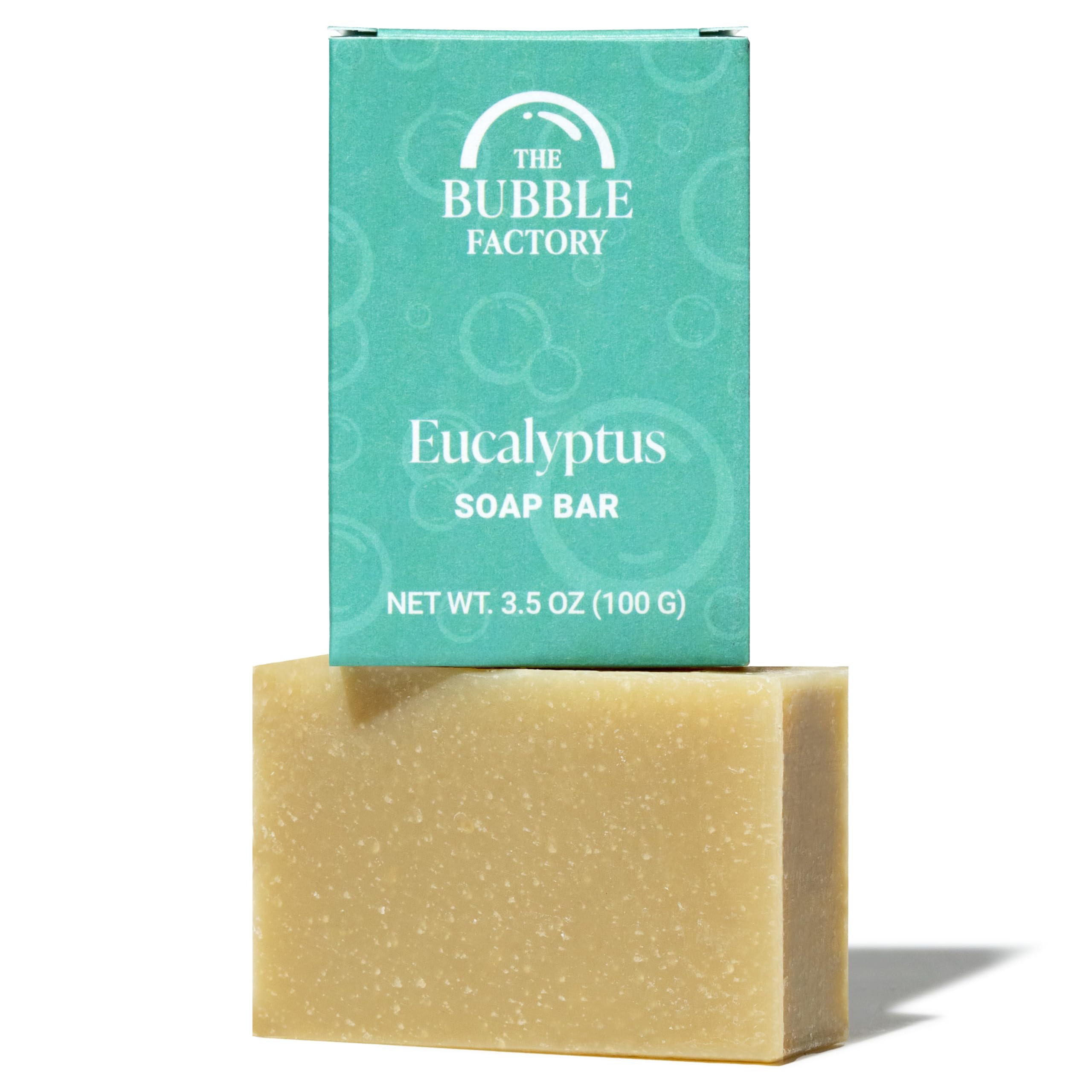 The Bubble Factory Handmade Natural Bath & Body Soap Bar, Vegan, All-Natural, Palm Oil Free, Made in USA with Shea Butter + Essential Oils, Lavender Collection, 3 Bars