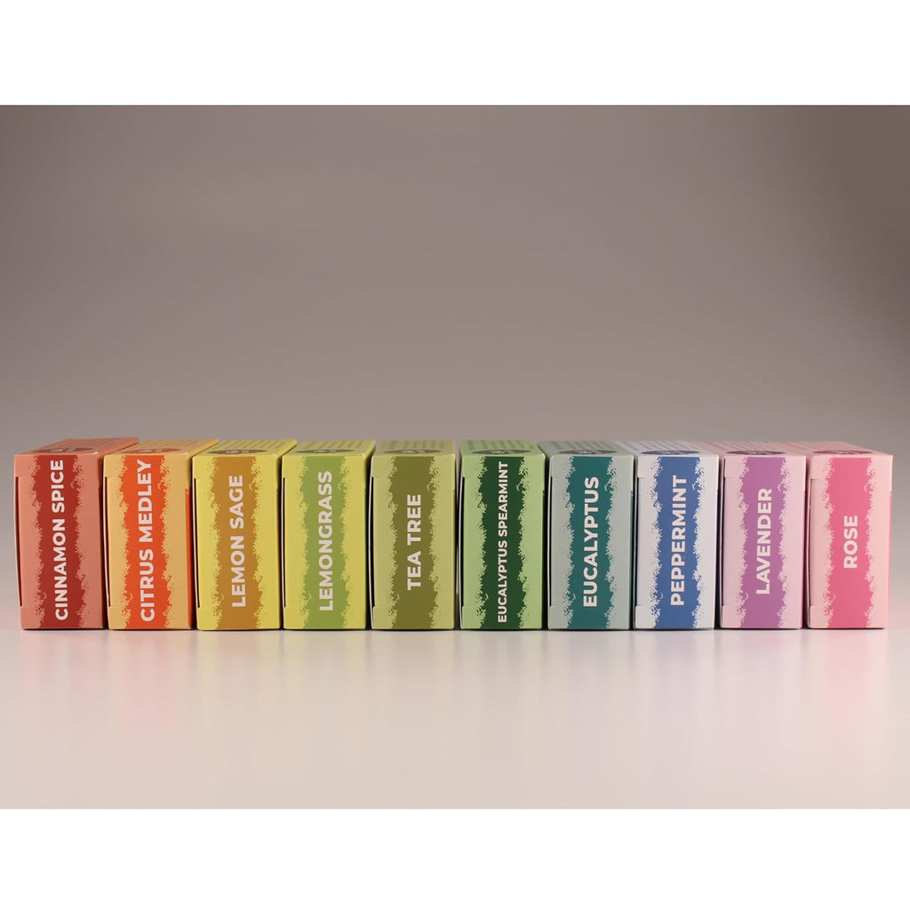 Adams Handmade Soap Variety Pack – 10 Bar Set: Tea Tree, Peppermint, Rose, Lavender, Citrus, Herbal & Floral Scents | Vegan, Cold Process, 84% Organic, Fair Trade, USA Made