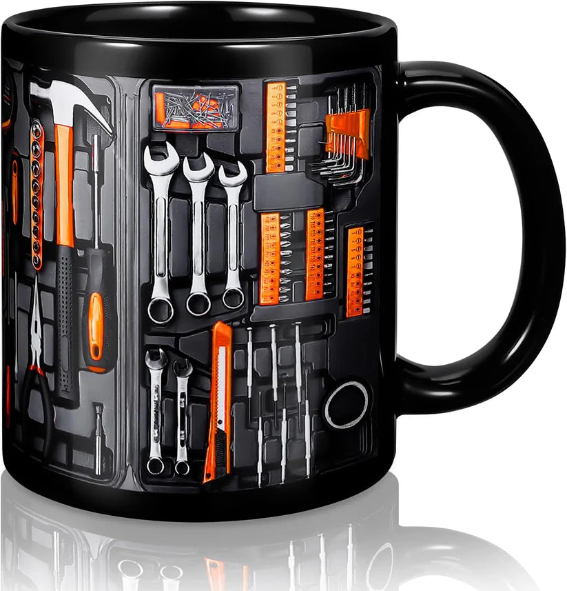 Creativity Funny Coffee Mug - Mechanic Toolbox Set pattern