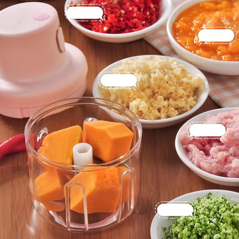 Last Day 60%OFF - 🎁 250ML Mini Electric Garlic Cutter Multifunctional Food Chopper USB Rechargeable🔥